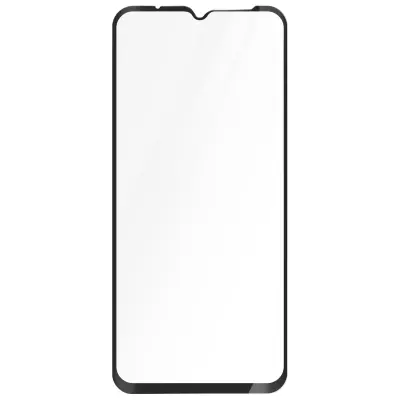 Kaljeno steklo za Oppo A38 9D s poševnimi robovi, Črna
