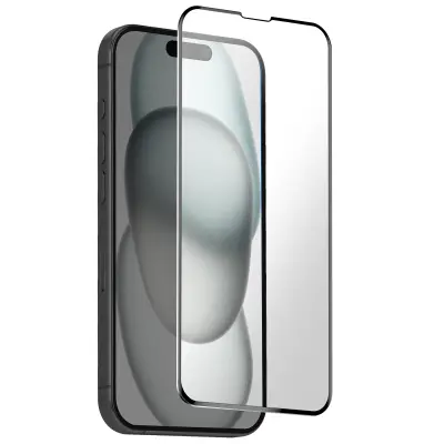 Kaljeno steklo za iPhone 16 Plus Trdota 9H Anti-Reflective Popolnoma lepilo, Prozorno