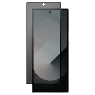 Zaščitno steklo za Samsung Galaxy Z Fold 6 Zaščita pred sipanjem Trdota 9H, Črna