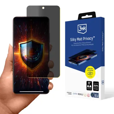 3MK KALJENO STEKLO REALME GT7 PRO 3MK SILKY MATT PRIVACY ZA REALME GT7 PRO