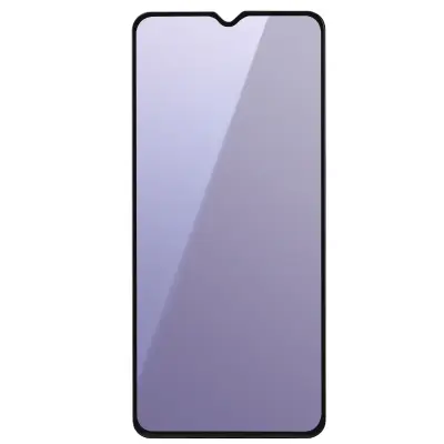 Zaščitno steklo za Xiaomi Redmi 9A Proti svetlobi in poševno, Črna