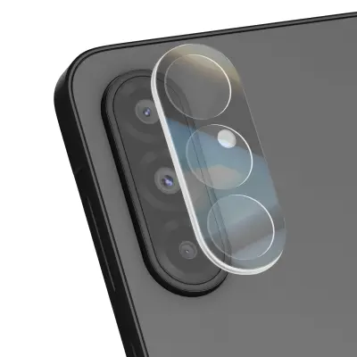 Komplet 2 kaljenih stekel za fotoaparat za Samsung Galaxy A56 s poševnim robom 2,5D, Prozorno