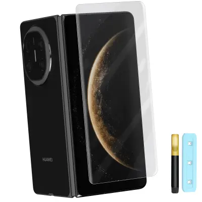 Zunanja zaščita zaslona za Huawei Mate X6 kaljeno steklo z UV-fiksacijo, Prozorno