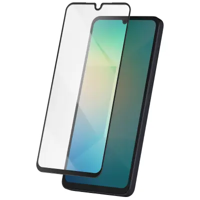 Kaljeno steklo za Samsung Galaxy A26, odporno proti praskam, Črna