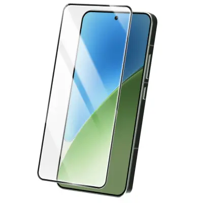 Kaljeno steklo, odporno na praske, za Xiaomi 15, Črna