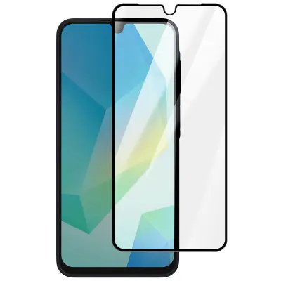 Kaljeno steklo za Samsung Galaxy A16 Visoka prozornost 9D Trdota 9H, Črna