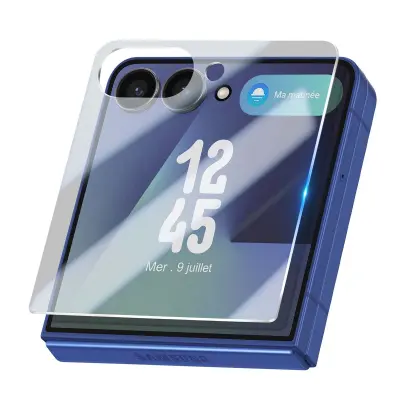 Kaljeno steklo za zunanji zaslon Galaxy Z Flip 7 5G, ultra odporno, Prozorno