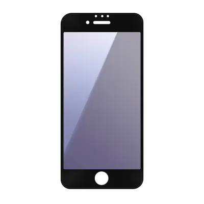 Zaščitno steklo za iPhone 7 / 8 / SE 2020 / 2022 Proti svetlobi in poševno, Črna