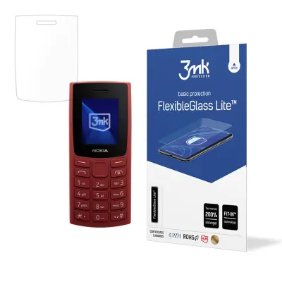 3MK FLEXIBLEGLASS LITE KALJENO STEKLO ZA NOKIA 105 4G 2023 ZAŠČITA EKRANA