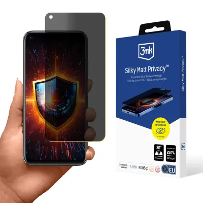 3MK SILKY MATT PRIVACY ZAŠČITNA FOLIJA ZA HUAWEI P40 LITE PRIVACY PROTECTION