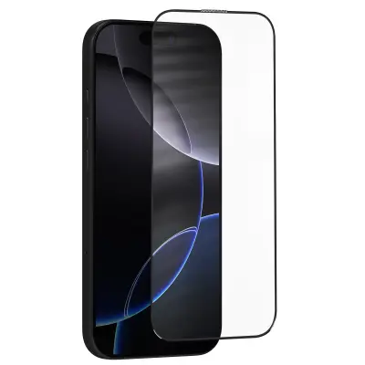Kaljeno steklo za iPhone 16 Pro Trdota 9H Popolnoma lepilo 5D, Prozorno