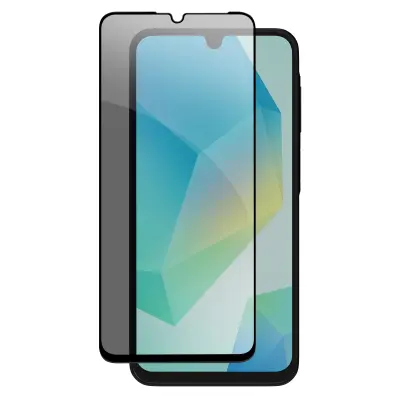 Kaljeno steklo za Samsung Galaxy A06 Anti-spy trdota 9H, Črna