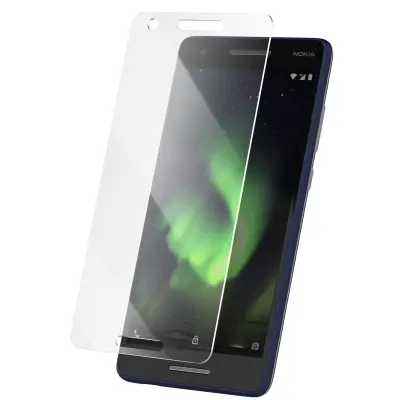 Kaljeno steklo za telefon Nokia 2.1 trdota 9H proti praskam, Prozorno