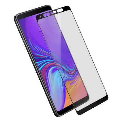 Film Samsung Galaxy A9 2018 Zaščita zaslona Kaljeno steklo, Črna