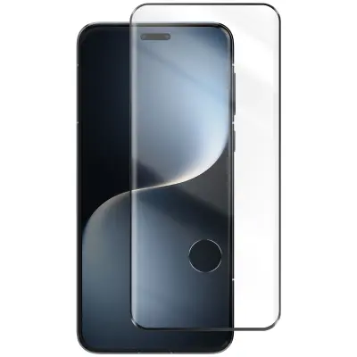Kaljeno steklo za Honor Magic 7 Pro proti praskam Contour Incurvé, Črna