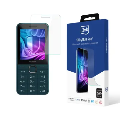 3MK KALJENO STEKLO ZA NOKIA 225 4G 2024 SILKY MATT ZAŠČITA PROTI ZDRSEJU