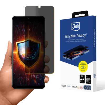3MK KALJENO STEKLO PRIVACY ZA REDMI 14C POCO C75 A4 5G PROTI BLEŠČANJU MAT