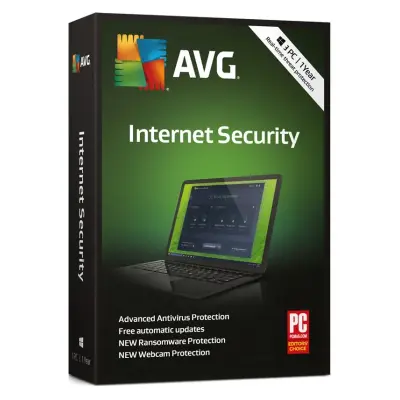 AVG Internet Security (3 naprave, 1 leto) - Antivirus