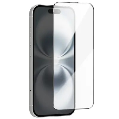 Kaljeno steklo za iPhone 16 Pro Max Trdota 9H Popolnoma lepilo 5D, Prozorno