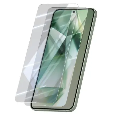 Kaljeno steklo za Galaxy S24 FE Trdota 9H Antirefleksno steklo Set 2, Prozorno