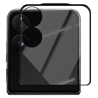 Kaljeno steklo za Xiaomi Mix Flip Zunanja zaščita zaslona, Črna