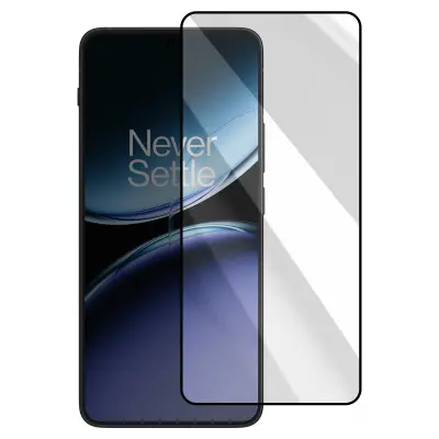 Kaljeno steklo za OnePlus Nord 4 odporno proti praskam, Črna