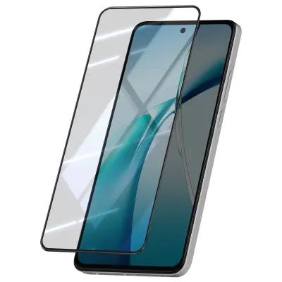 Kaljeno steklo za OnePlus Nord CE4 Lite proti praskam poševni robovi, Črna