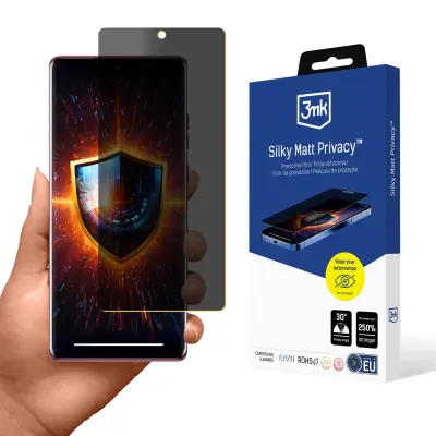 3MK KALJENO STEKLO ZA MOTOROLA EDGE 50 FUSION PRIVACY MAT ZAŠČITA ZASLON