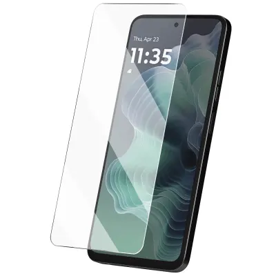 Kaljeno steklo za Motorolo Moto G35 trdota 9H proti praskam poševno, Prozorno
