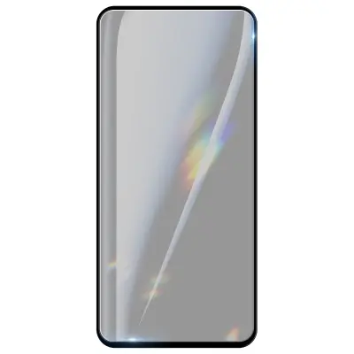 Zaščitno steklo za Samsung S23 FE Visoka preglednost 9D in odpornost, Črna