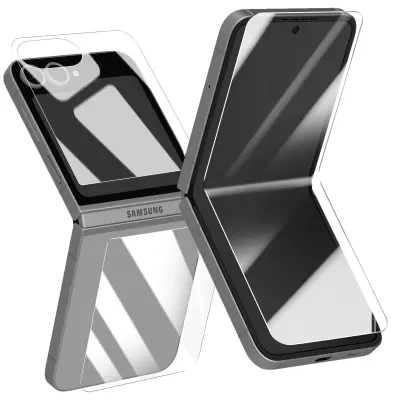 film hydrogel za Samsung Galaxy Z Flip 6 Notranja in zunanja zaščita s hidrogelom, Prozorno