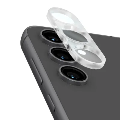 Film za kamero za Samsung S23 FE iz kaljenega stekla 9H, Prozorno