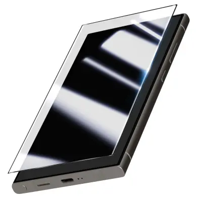 Kaljeno steklo, ukrivljeno za Galaxy S24 Ultra, popolna zaščita proti praskam, Prozorno