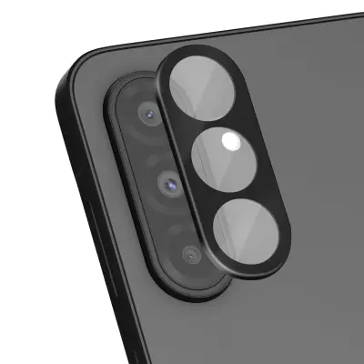 Samsung Galaxy A56 3D kaljeno steklo za kamero 2 paketa, Črna