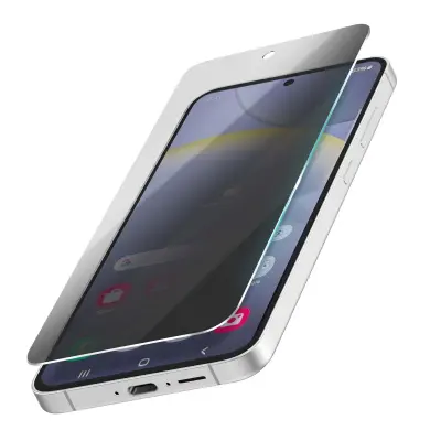 Zaščita zaslona iz kaljenega stekla za Samsung Galaxy S24 Plus, proti vohunjenju, Prozorno