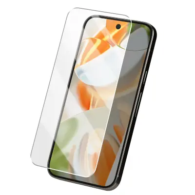 Kaljeno steklo za Google Pixel 9 in 9 Pro Trdota 9H proti praskam, Prozorno