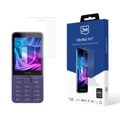 3MK KALJENO STEKLO ZA NOKIA 235 4G 215 4G 2024 SILKY MATT PRO BREZ MEHURČKOV