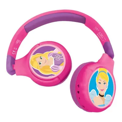 LEXIBOOK BREZŽIČNE SLUŠALKE DISNEY PRINCESS 2V1 ZA TABLICE ZA