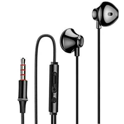 LinQ, Najlonske In-ear slušalke s 3,5 mm Jack, za prostoročno telefoniranje, Črna
