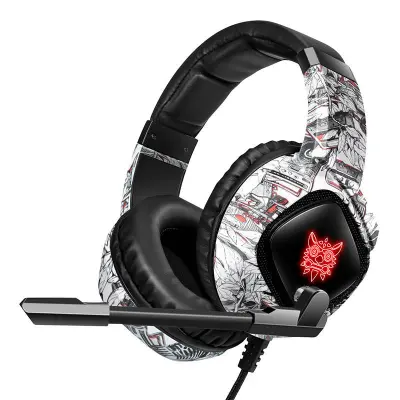 ONIKUMA K19 CAMOU GAMING SLUŠALKE BELE