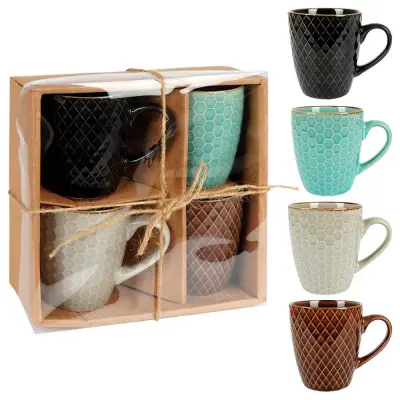 Keramične skodelice 250 ml 4 kosi.