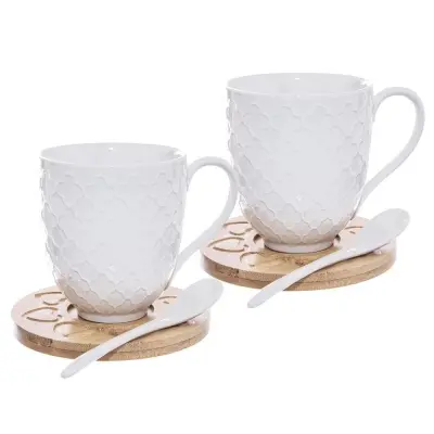 Porcelanaste skodelice WHITELINE 370 ml 2 kosa.