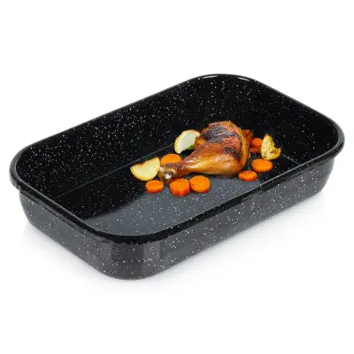 Pravokotna emajlirana ponev za peko 3,4 l, 34 x 22 x 6,5 cm