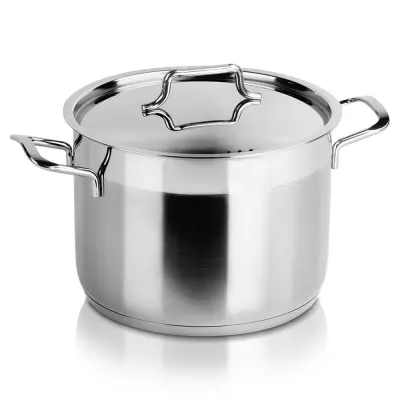 Jeklen lonec s pokrovom ANETT 20 cm, 4,6 l