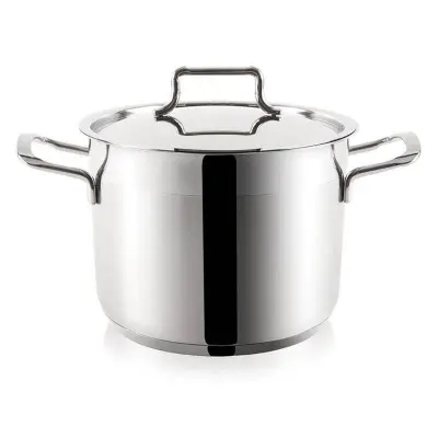 Jeklen lonec s pokrovom ANETT 26 cm, 10 l