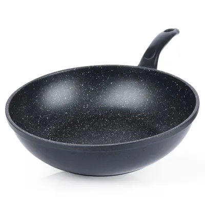 VELIKA granitna ponev za vok 30 cm