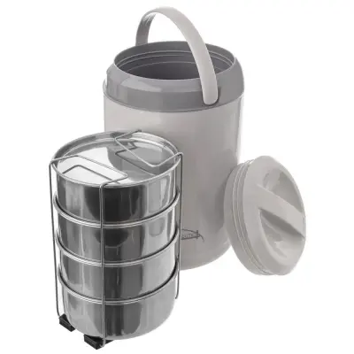 Termo pločevinka za kosilo, 4-nadstropna, 4 x 800 ml