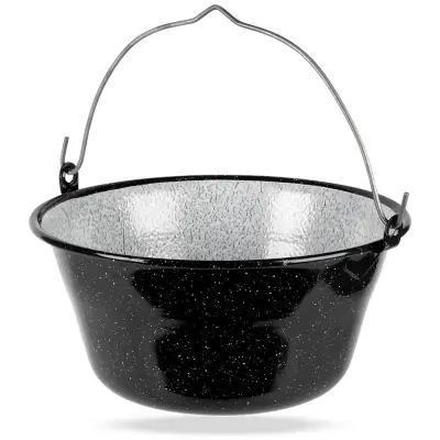 Madžarski viseči emajliran kotliček 7,5 l