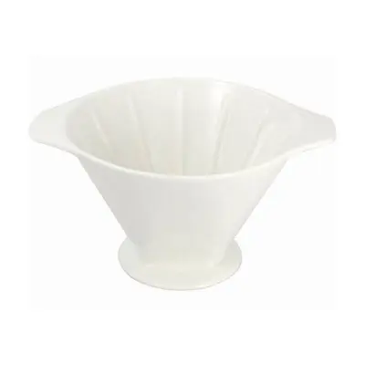 Porcelanski filter za kavo, lijak za filter, beli kapalnik
