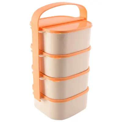 Plastična 4-nadstropna škatla za kosilo 4 x 1,15 l